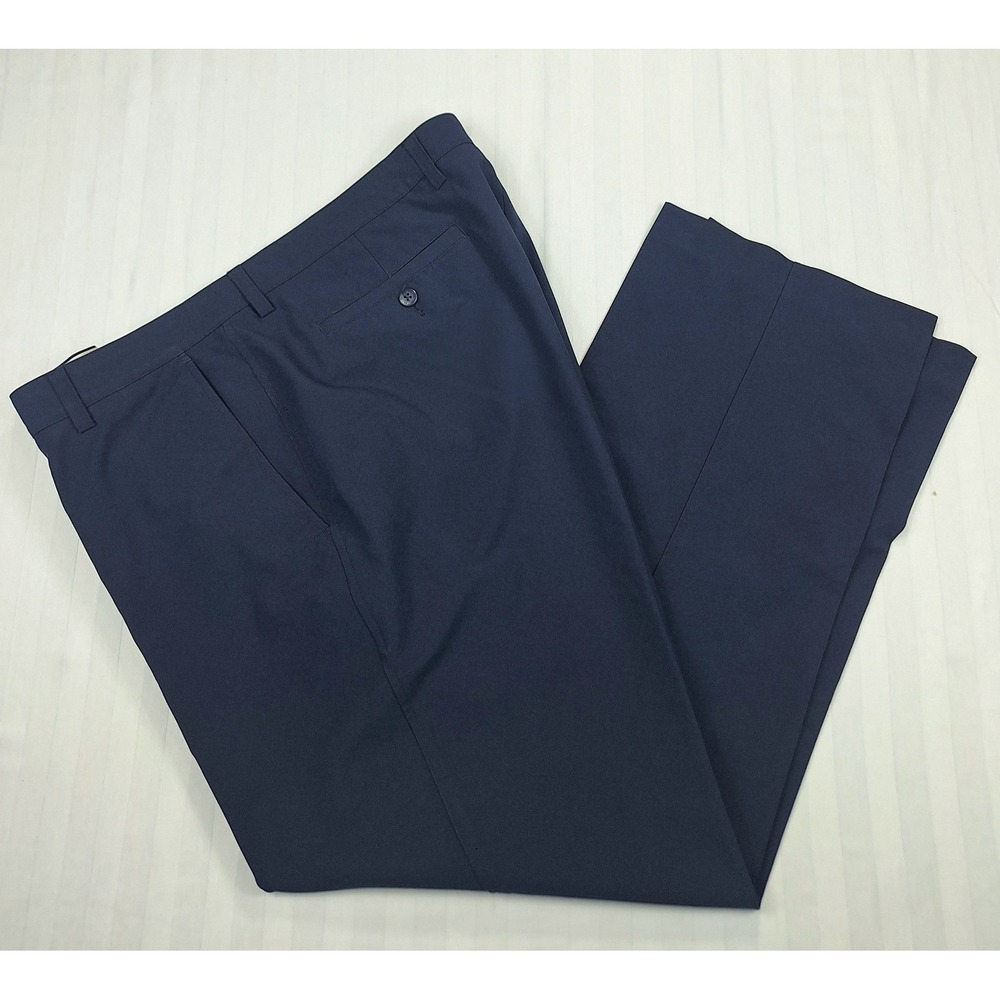 FootJoy Mens Navy Blue Performance Golf Pants Stretch W40 L30 Flat Front FJ‎